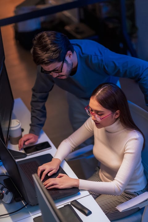 Security professionals working on operations